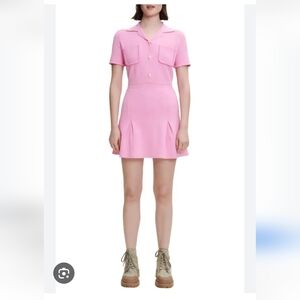 Maje Elegant Knit Pink Mini Dress Size 34